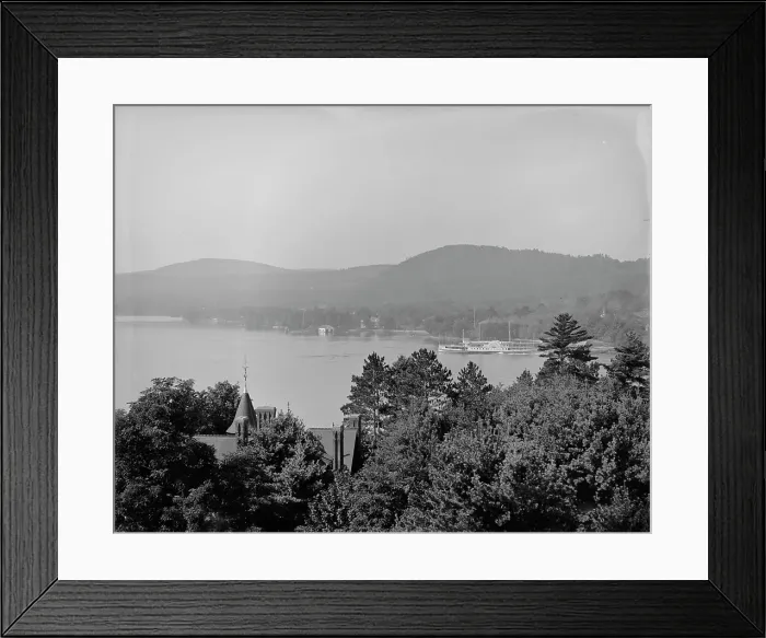 Framed Print : Bolton Bay from the Sagamore, Green Island, Lake George, c1904. Creator: Unknown Framed Print : Bolton Bay from the Sagamore, Green Island, Lake George, c1904. Creator: Unknown