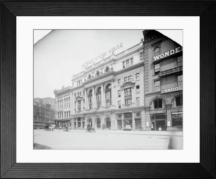 Framed Print : Detroit Opera House, Detroit, Mich. between 1900 and 1905. Creator: Unknown Framed Print : Detroit Opera House, Detroit, Mich. between 1900 and 1905. Creator: Unknown