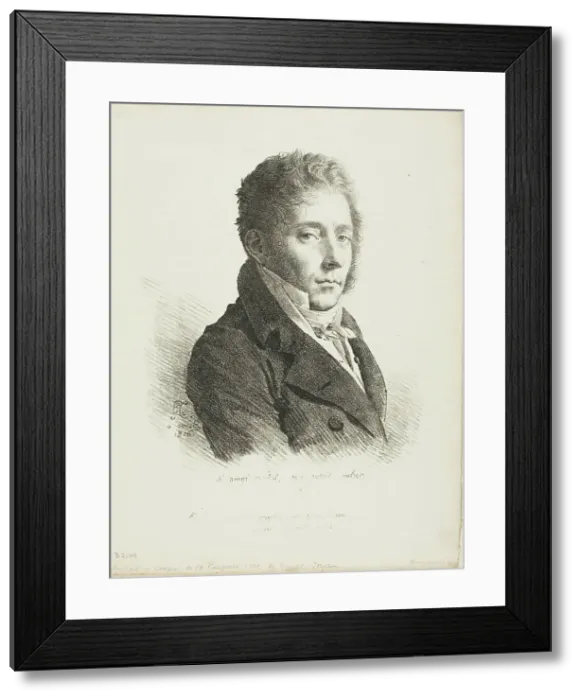 Framed Print : Portrait of Coupin de la Couperie, 1816. Creator: Girodet de Roucy-Trioson Framed Print : Portrait of Coupin de la Couperie, 1816. Creator: Girodet de Roucy-Trioson
