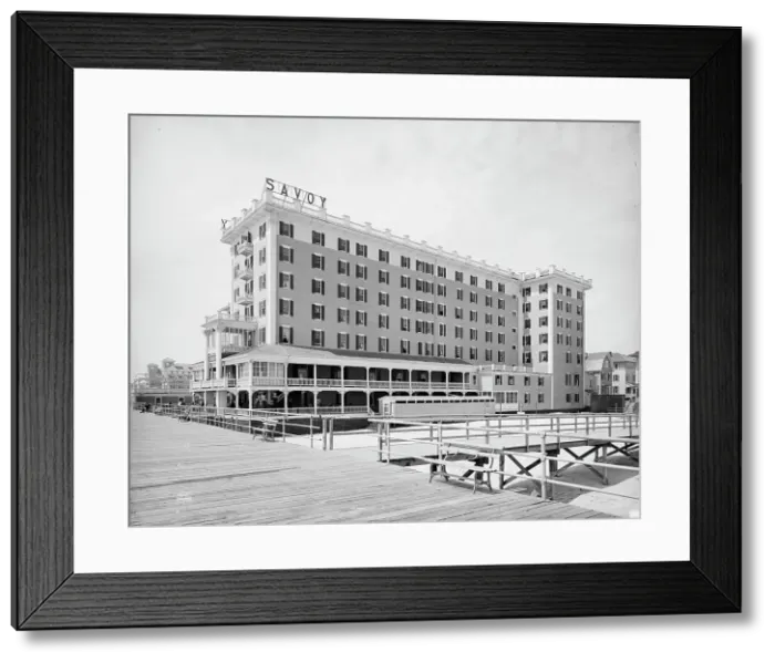 Framed Print : Savoy Hotel, Atlantic City, N.J. between 1900 and 1905. Creator: Unknown Framed Print : Savoy Hotel, Atlantic City, N.J. between 1900 and 1905. Creator: Unknown