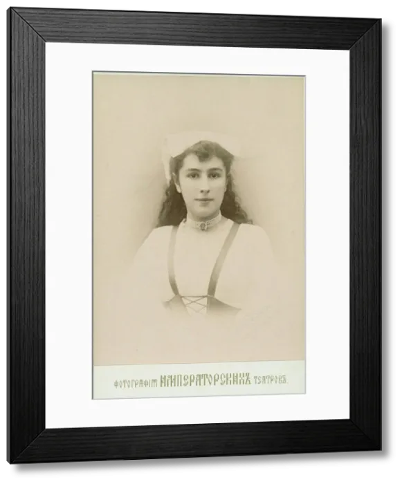 Framed Print : Portrait of the Ballet dancer Matilda Kschessinska, 1890s. Creator: Anonymous Framed Print : Portrait of the Ballet dancer Matilda Kschessinska, 1890s. Creator: Anonymous