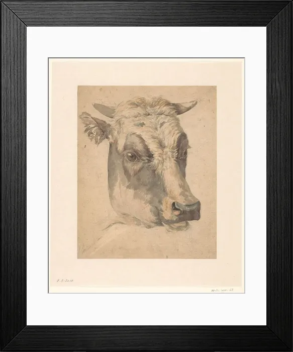 Framed Print : Head of a cow, 1792-1810. Creator: Wouter Johannes van Troostwijk Framed Print : Head of a cow, 1792-1810. Creator: Wouter Johannes van Troostwijk
