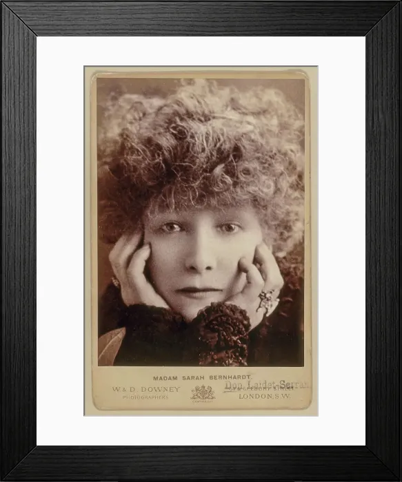 Framed Print : Portrait of Sarah Bernhardt (1844-1923). Creator: Photo studio W. & D. Downey, London. Portrait of Sarah Bernhardt (1844-1923). Creator: Photo studio W. & D. Downey, London Framed Print : Portrait of Sarah Bernhardt (1844-1923). Creator: Photo studio W. & D. Downey, London. Portrait of Sarah Bernhardt (1844-1923). Creator: Photo studio W. & D. Downey, London