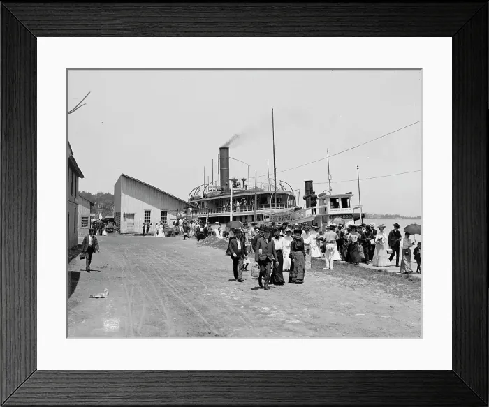 Framed Print : Str. Kirby landing, Put-in-Bay, O[hio], c1904. Creator: Unknown
