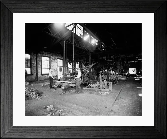 Framed Print : Blacksmith shop, Merchants Despatch Transportation Co. [Company], between 1900 and 1905. Creator: Unknown