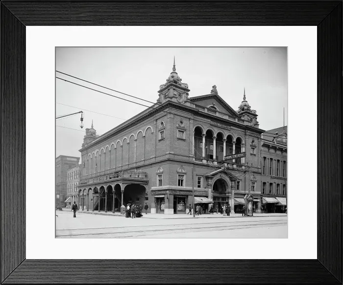 Framed Print : Park Theatre, Indianapolis, Ind. between 1900 and 1905. Creator: Unknown Framed Print : Park Theatre, Indianapolis, Ind. between 1900 and 1905. Creator: Unknown
