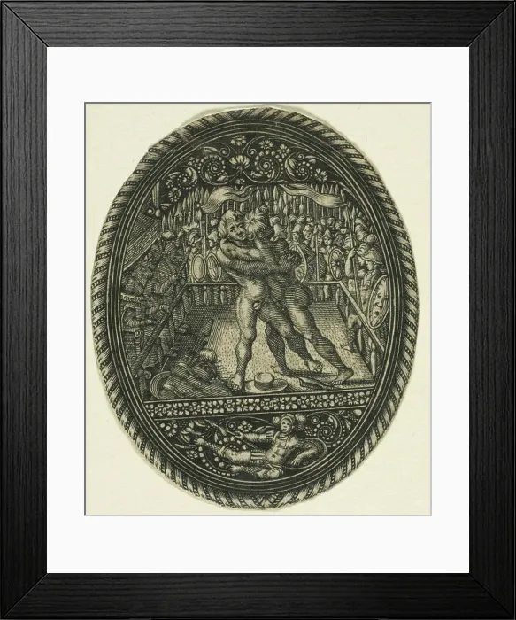 Framed Print : Combat, 1620 / 50. Creator: Antoine Jacquard Framed Print : Combat, 1620 / 50. Creator: Antoine Jacquard