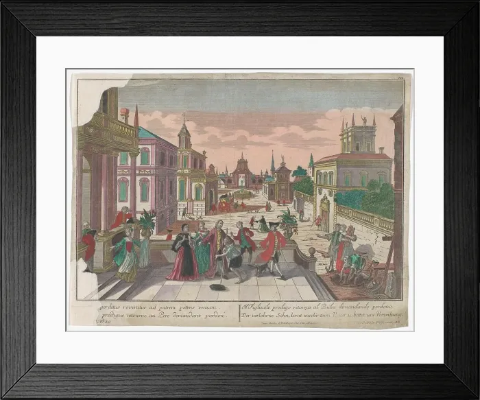 Framed Print : Return of the prodigal son, 1742-1801. Creator: Anon Framed Print : Return of the prodigal son, 1742-1801. Creator: Anon