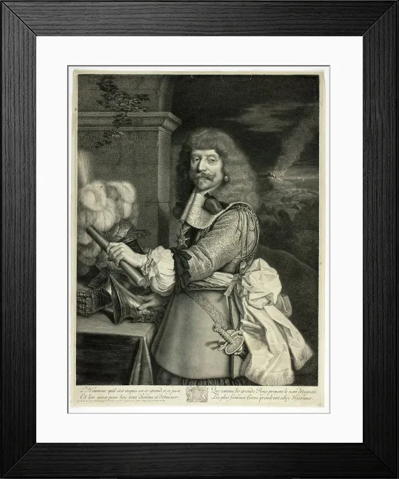 Framed Print : Portrait of Henri de Lorraine, Comte d'Harcourt, Horsemaster of France, 1667. Creator: Antoine Masson Framed Print : Portrait of Henri de Lorraine, Comte d'Harcourt, Horsemaster of France, 1667. Creator: Antoine Masson
