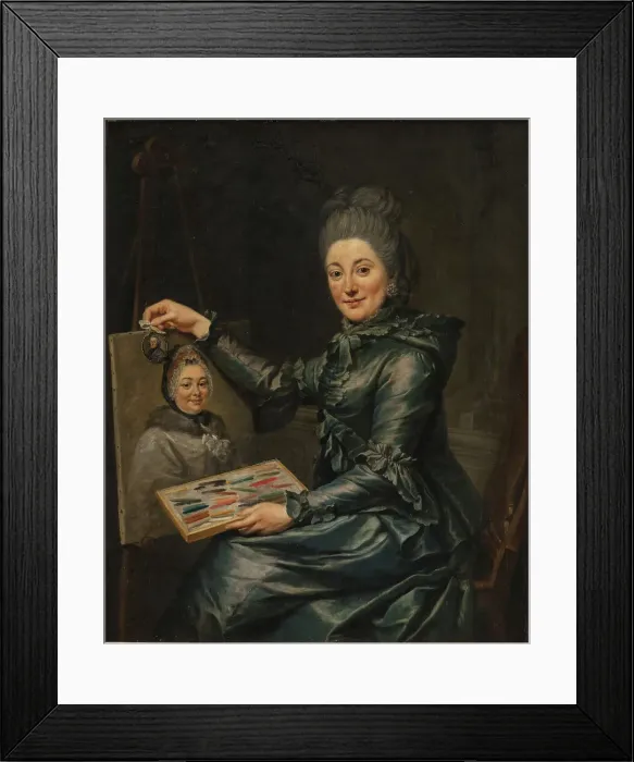 Framed Print : Portrait of the Artist's Daughter Elisabeth, Married Lampe, 1731-1776. Creator: Johann Georg Ziesenis Framed Print : Portrait of the Artist's Daughter Elisabeth, Married Lampe, 1731-1776. Creator: Johann Georg Ziesenis