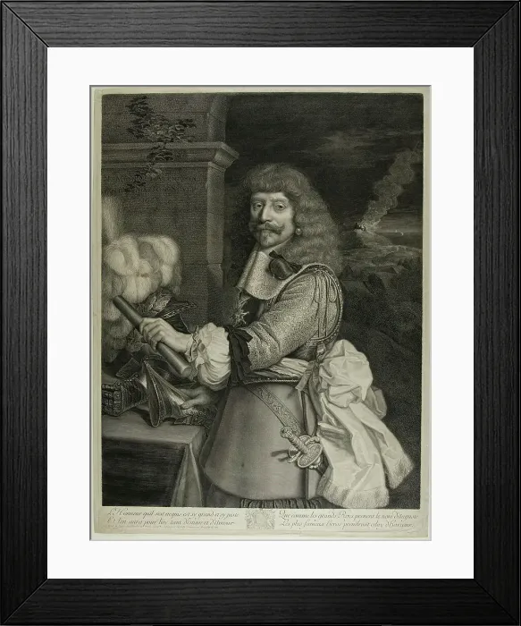 Framed Print : Portrait of Henri de Lorraine, Comte d'Harcourt, Horsemaster of France, 1667. Creator: Antoine Masson Framed Print : Portrait of Henri de Lorraine, Comte d'Harcourt, Horsemaster of France, 1667. Creator: Antoine Masson