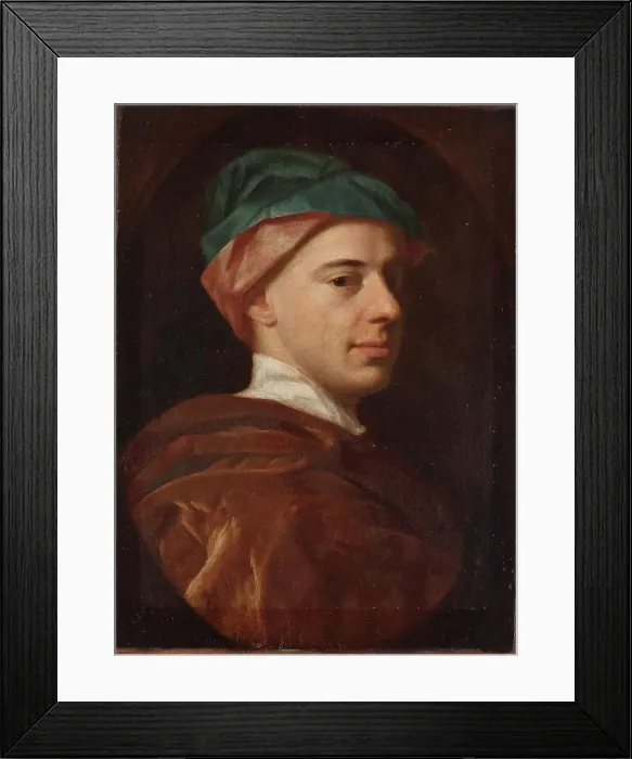 Framed Print : Self-portrait. Creator: Arenius, Olof (1700-1766) Framed Print : Self-portrait. Creator: Arenius, Olof (1700-1766)