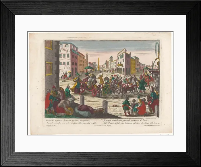 Framed Print : Jacob's sons must leave Simeon in Egypt until they return with Benjamin, 1742-1801. Creator: Anon Framed Print : Jacob's sons must leave Simeon in Egypt until they return with Benjamin, 1742-1801. Creator: Anon