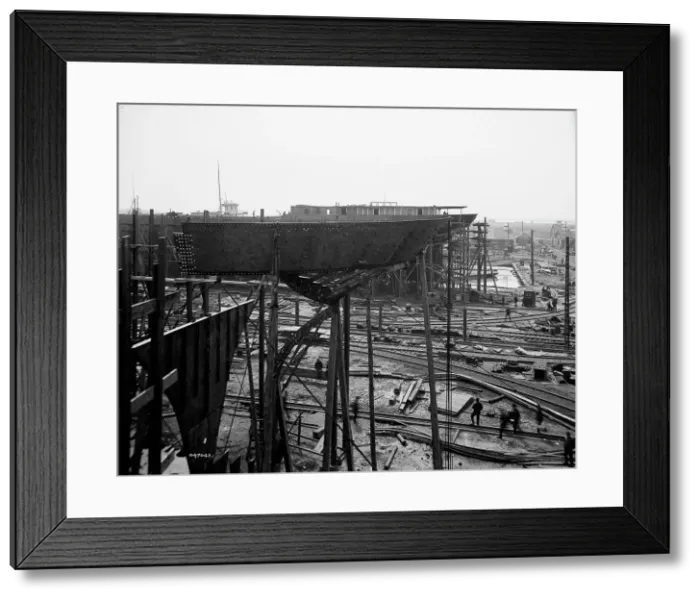 Framed Print : Great Lakes Engineering Works, Ecorse, Mich. (1906?). Creator: Unknown