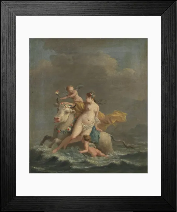 Framed Print : The Rape of Europa, 1737-1789. Creator: Johann Heinrich Tischbein Framed Print : The Rape of Europa, 1737-1789. Creator: Johann Heinrich Tischbein