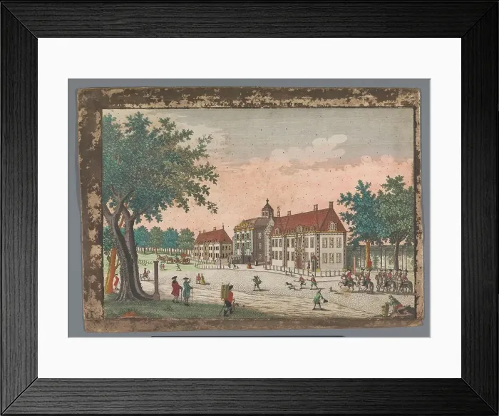Framed Print : View of Huis ten Bosch Palace in The Hague, 1742-1801. Creator: Anon Framed Print : View of Huis ten Bosch Palace in The Hague, 1742-1801. Creator: Anon