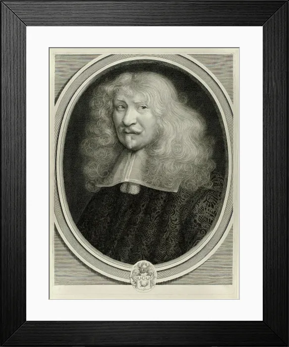 Framed Print : Denis Marin de la Châtaigneraye, Secretary to the King, 1672. Creator: Antoine Masson Framed Print : Denis Marin de la Châtaigneraye, Secretary to the King, 1672. Creator: Antoine Masson