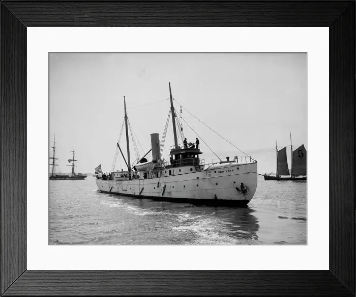 Framed Print : Steam pilot boat New York, between 1900 and 1905. Creator: Unknown. Steam pilot boat New York, between 1900 and 1905. Creator: Unknown Framed Print : Steam pilot boat New York, between 1900 and 1905. Creator: Unknown. Steam pilot boat New York, between 1900 and 1905. Creator: Unknown