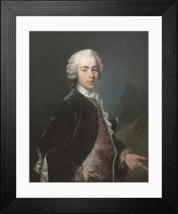 Framed Print : Portrait of Frederik Berregaard, 1743-1747. Creator: Louis Tocque Framed Print : Portrait of Frederik Berregaard, 1743-1747. Creator: Louis Tocque