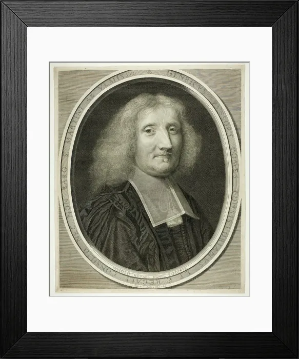 Framed Print : Henri de Pussort, 1675. Creator: Antoine Masson Framed Print : Henri de Pussort, 1675. Creator: Antoine Masson