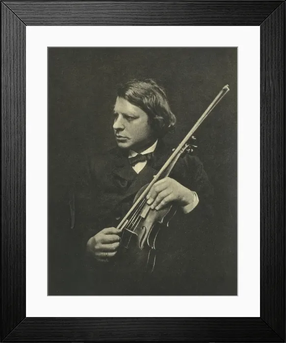 Framed Print : Portrait of the violinist and composer Joseph Joachim (1831-1907). Creator: Cameron, Julia Margaret (1815-1879) Framed Print : Portrait of the violinist and composer Joseph Joachim (1831-1907). Creator: Cameron, Julia Margaret (1815-1879)