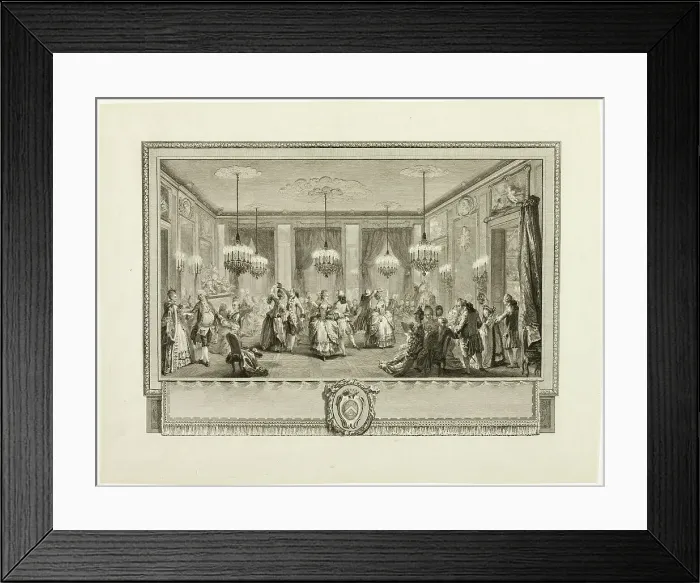 Framed Print : Bal Paré (The Jewel Ball), 1774. Creator: Antoine Jean Duclos Framed Print : Bal Paré (The Jewel Ball), 1774. Creator: Antoine Jean Duclos