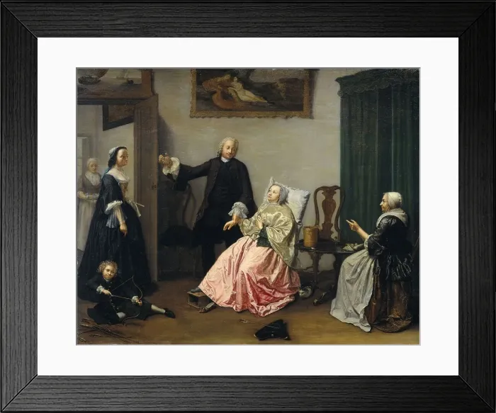 Framed Print : Doctor's Visit, 1750-1760. Creator: Elisabeth Geertruida Wassenbergh Framed Print : Doctor's Visit, 1750-1760. Creator: Elisabeth Geertruida Wassenbergh