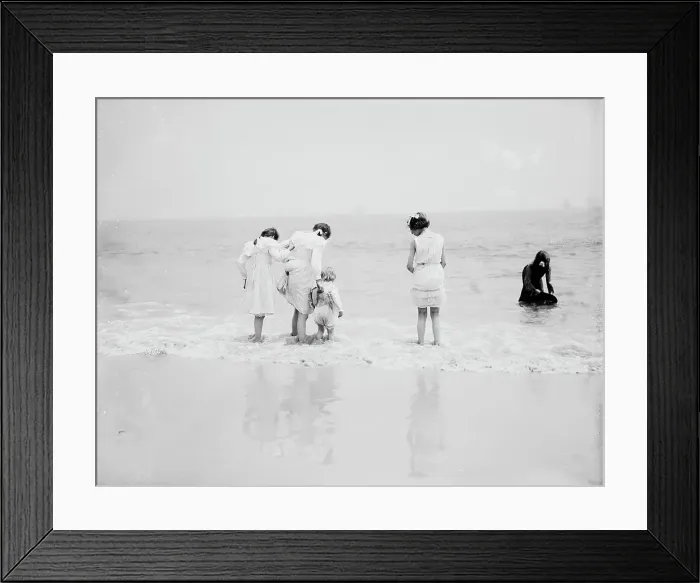 Framed Print : Baby's first lesson, between 1900 and 1905. Creator: Unknown Framed Print : Baby's first lesson, between 1900 and 1905. Creator: Unknown