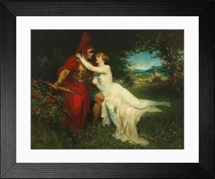 Framed Print : Tannhäuser and Venus in the Venusberg. Creator: Leeke, Ferdinand (1859-1937) Framed Print : Tannhäuser and Venus in the Venusberg. Creator: Leeke, Ferdinand (1859-1937)
