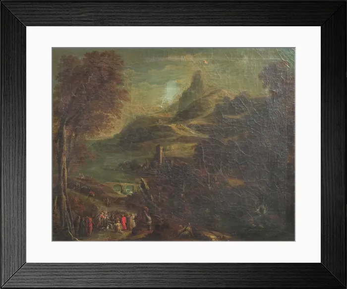 Framed Print : Christ healing a blind man, 1749-1848. Creator: Van de Laeter Framed Print : Christ healing a blind man, 1749-1848. Creator: Van de Laeter
