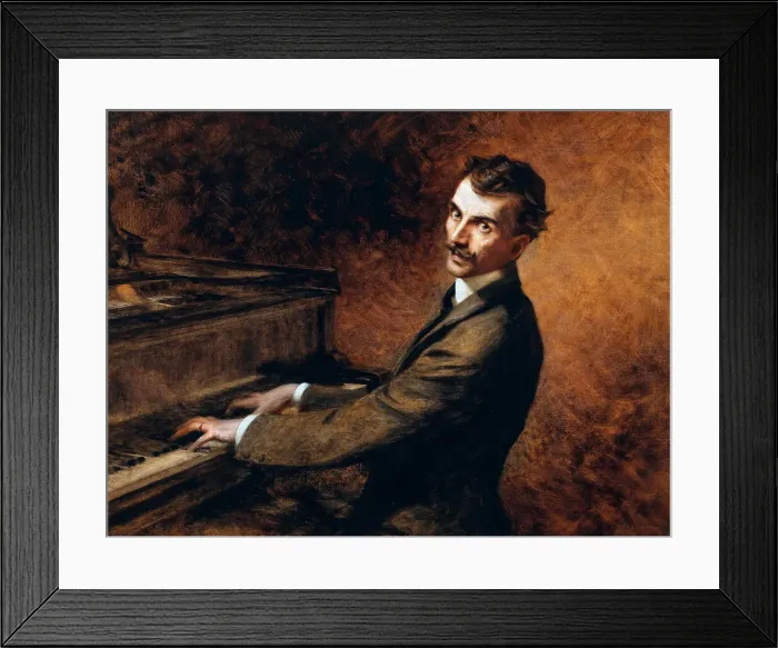 Framed Print : Maestro Arturo Toscanini (1867-1957) at the piano, 1902. Creator: Chartran, Théobald (1849-1907) Framed Print : Maestro Arturo Toscanini (1867-1957) at the piano, 1902. Creator: Chartran, Théobald (1849-1907)