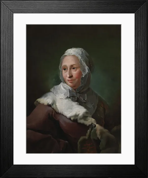 Framed Print : Portrait of Elisabeth Marie Fabritius, née d'Abbestée, 1752. Creator: Carl Gustaf Pilo Framed Print : Portrait of Elisabeth Marie Fabritius, née d'Abbestée, 1752. Creator: Carl Gustaf Pilo