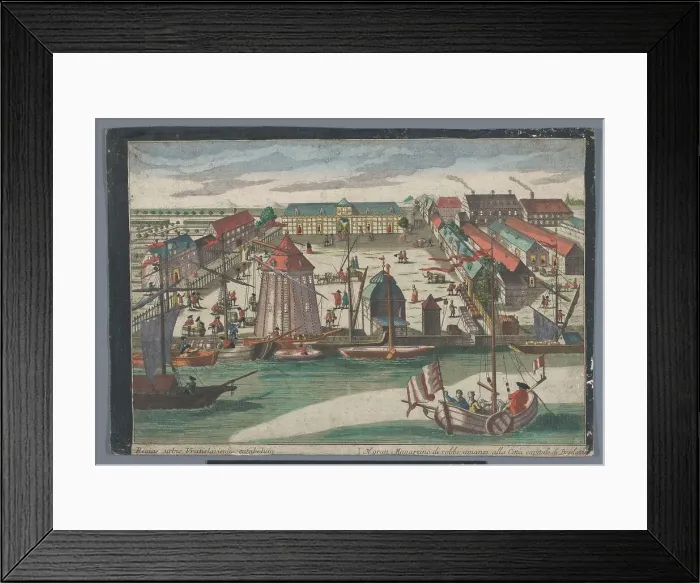 Framed Print : View of the entrance to the Aya Sophia mosque in Constantinople, 1742-1801. Creator: Anon Framed Print : View of the entrance to the Aya Sophia mosque in Constantinople, 1742-1801. Creator: Anon