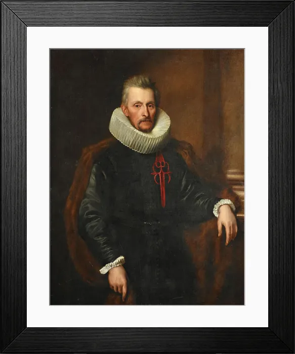 Framed Print : Portrait of Ferdinand de Boisschot, Baronet of Saventhem (1571-1649), as Knight of the Order of Sant Creator: Dyck, Sir Anthony van (1599-1641) Framed Print : Portrait of Ferdinand de Boisschot, Baronet of Saventhem (1571-1649), as Knight of the Order of Sant Creator: Dyck, Sir Anthony van (1599-1641)