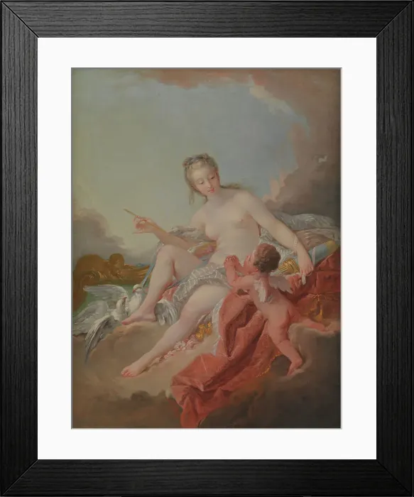 Framed Print : Venus and Cupid, 1754. Creator: Anton Müller Framed Print : Venus and Cupid, 1754. Creator: Anton Müller