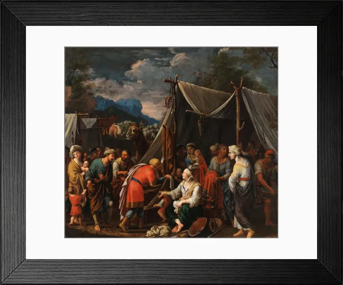 Framed Print : Laban Seeking His Idols. Creator: Heiss, Johann (1640-1704) Framed Print : Laban Seeking His Idols. Creator: Heiss, Johann (1640-1704)