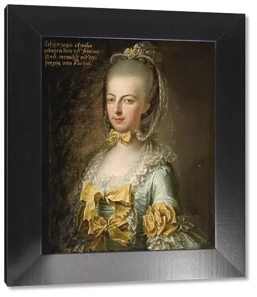 Portrait of Archduchess Maria Amalia of Austria (1746-1804), Duchess of Parma, 18th century. Creator: Anonymous