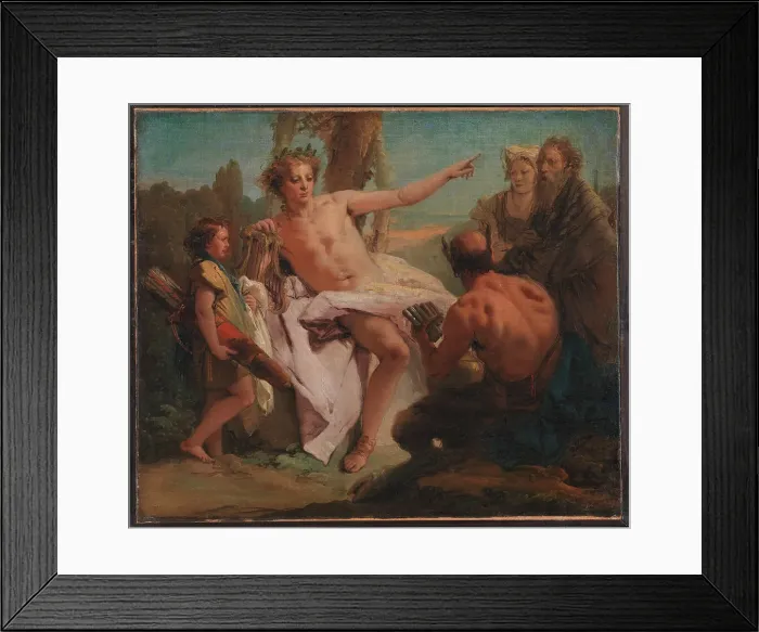 Framed Print : Apollo and Marsyas, 1757. Creator: Giovanni Battista Tiepolo Framed Print : Apollo and Marsyas, 1757. Creator: Giovanni Battista Tiepolo