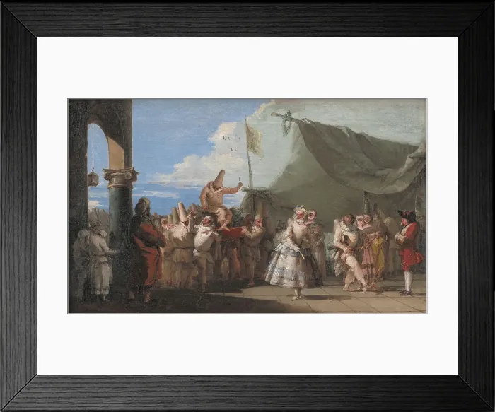 Framed Print : The Triumph of Pulcinella, 1760-1770. Creator: Giovanni Domenico Tiepolo Framed Print : The Triumph of Pulcinella, 1760-1770. Creator: Giovanni Domenico Tiepolo