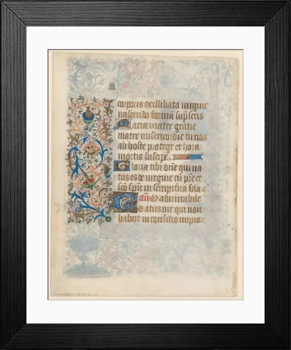 Framed Print : Manuscript, c.1400-c.1449. Creator: Anon Framed Print : Manuscript, c.1400-c.1449. Creator: Anon
