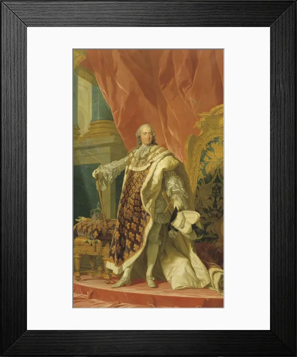 Framed Print : Louis XV of France (1710-1774), 1765. Creator: Carle van Loo Framed Print : Louis XV of France (1710-1774), 1765. Creator: Carle van Loo