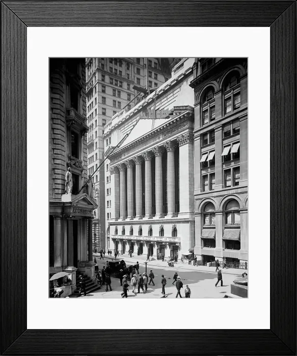 Framed Print : New York Stock Exchange, between 1900 and 1905. Creator: Unknown Framed Print : New York Stock Exchange, between 1900 and 1905. Creator: Unknown
