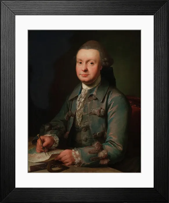 Framed Print : Peder Rahr, merchant from Ribe, 1770. Creator: Jens Juel Framed Print : Peder Rahr, merchant from Ribe, 1770. Creator: Jens Juel