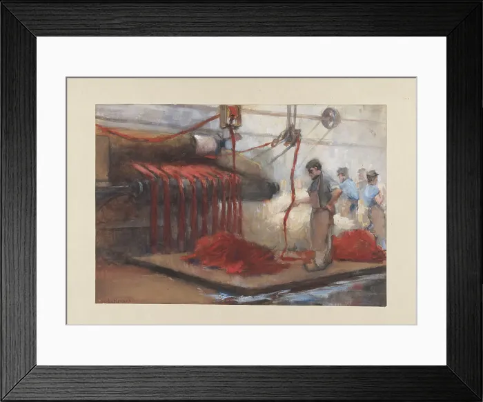 Framed Print : In the red dye house, 1868-1892. Creator: Anthon van Rappard Framed Print : In the red dye house, 1868-1892. Creator: Anthon van Rappard