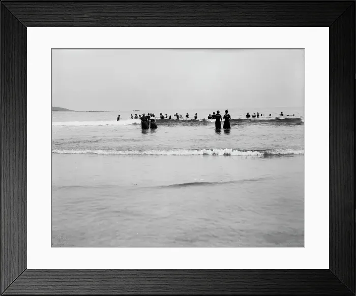 Framed Print : Surf bathing, between 1900 and 1905. Creator: Unknown Framed Print : Surf bathing, between 1900 and 1905. Creator: Unknown