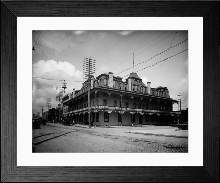 Framed Print : Hotel Duval [i.e. Duval Hotel], Jacksonville, Fla. between 1900 and 1905. Creator: Unknown