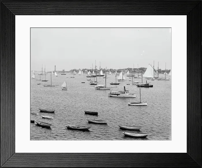 Framed Print : Marblehead Harbor, Mass. between 1900 and 1906. Creator: Unknown Framed Print : Marblehead Harbor, Mass. between 1900 and 1906. Creator: Unknown