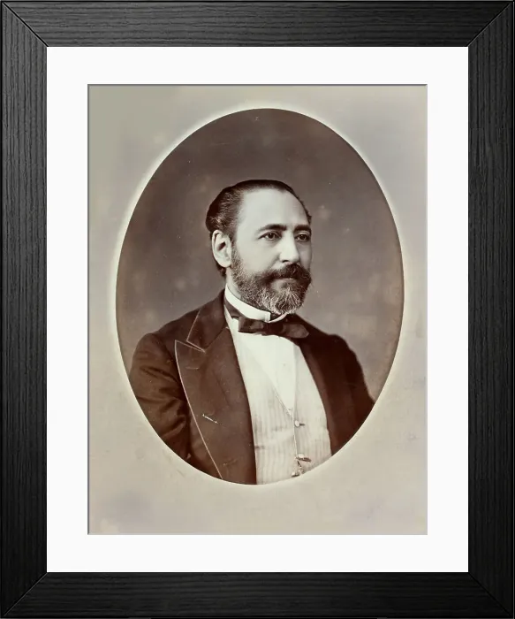 Framed Print : Portrait of the composer Francisco Asenjo Barbieri (1823-1894). Creator: Anonymous Framed Print : Portrait of the composer Francisco Asenjo Barbieri (1823-1894). Creator: Anonymous