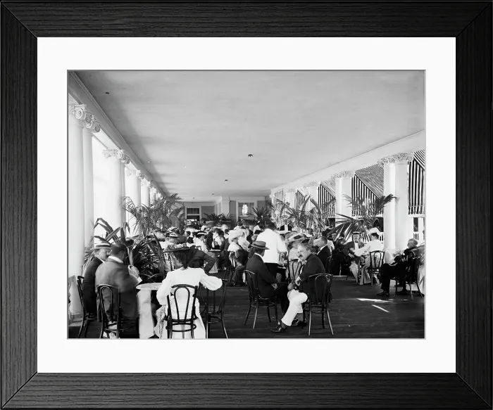 Framed Print : Veranda of The Breakers, Palm Beach, Fla. between 1900 and 1905. Creator: Unknown Framed Print : Veranda of The Breakers, Palm Beach, Fla. between 1900 and 1905. Creator: Unknown