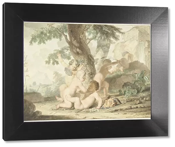 Boys playing, 1722-1774. Creator: Arnout Rentinck
